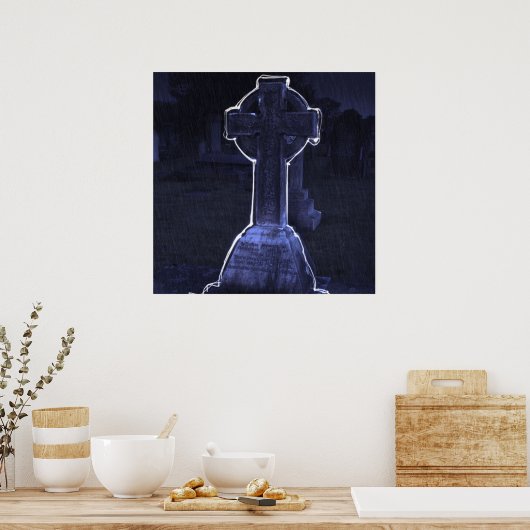 Cross Gravestone Poster (Küche)