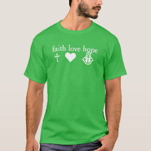 CROSS HERART ANCHOR - Hoffnung auf Liebe T-Shirt