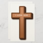 CROSS "I LIEBE GOD" BRIEFPAPIER (Vorne/Hinten)