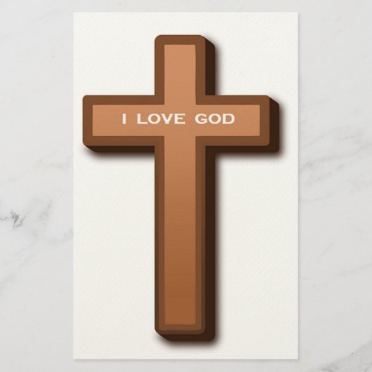 CROSS "I LIEBE GOD" BRIEFPAPIER (Vorderseite)