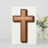 CROSS "I LIEBE GOD" BRIEFPAPIER (Stehend Vorderseite)