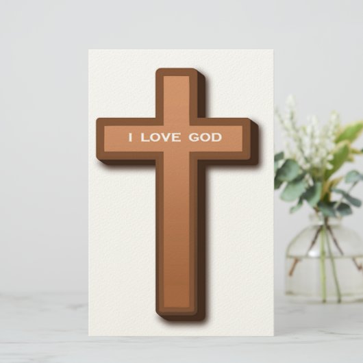 CROSS "I LIEBE GOD" BRIEFPAPIER (Stehend Vorderseite)