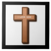 CROSS "I LIEBE GOD" FLIESE (Vorderseite)