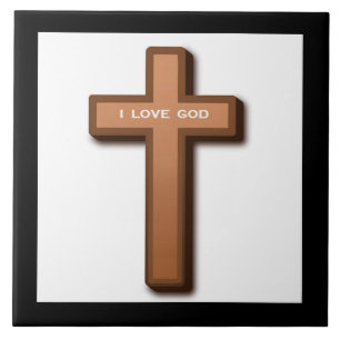 CROSS "I LIEBE GOD" FLIESE