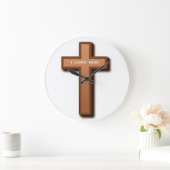 CROSS "I LIEBE GOD" GROßE WANDUHR (Zuhause)
