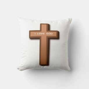 CROSS "I LIEBE GOD" KISSEN