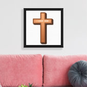 CROSS "I LIEBE GOD" LEINWANDDRUCK (Insitu (Wohnzimmer))
