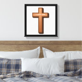 CROSS "I LIEBE GOD" LEINWANDDRUCK (Insitu (Schlafzimmer))