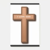 CROSS "I LIEBE GOD" POST-IT KLEBEZETTEL (Vorderseite)