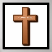 CROSS "I LIEBE GOD" POSTER (Vorne)