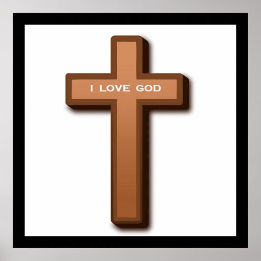 CROSS "I LIEBE GOD" POSTER (Vorne)