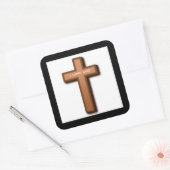 CROSS "I LIEBE GOD" QUADRATISCHER AUFKLEBER (Umschlag)