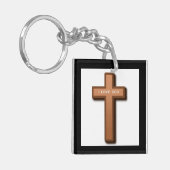 CROSS "I LIEBE GOD" SCHLÜSSELANHÄNGER (Vorderseite links)