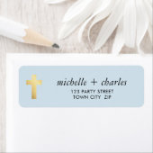 CROSS IMITATE GOLD stylish simple baby blue (Insitu)