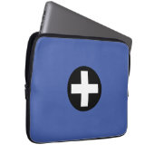 Cross Kreuz Circle Kreis Laptopschutzhülle (Vorne Rechts)