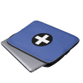 Cross Kreuz Circle Kreis Laptopschutzhülle (Vorne Knopf)