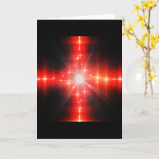 Cross Lights Karte (Gelbe Blume)