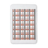 "Cross Line Pattern Bathmat - Moderne Geometrie Badematte (Vorderseite Vertikal)