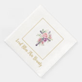 Cross Lord Bless Paper Napkins Serviette (Ecke)