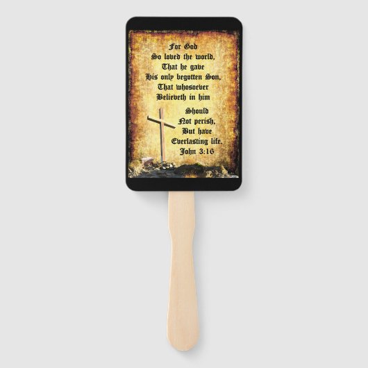 Cross & Management mit John 3vs16 Fächer (Rückseite)