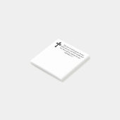 Cross Matthew 7:7 Custom Bible Verse Post-it Klebezettel (angewinkelt)