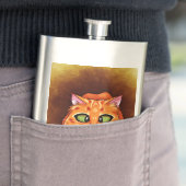Cross Mit Augen Hübsch Kitty Flachmann (Beispiel)