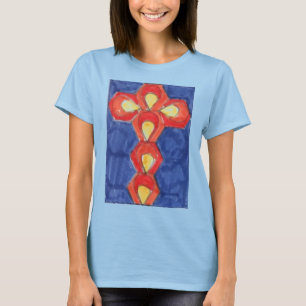 Cross Motif Alternative Apparel Crew Neck T - Shir T-Shirt