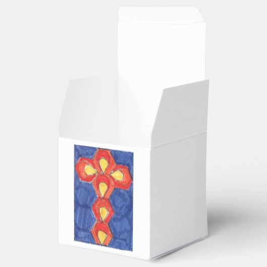 Cross Motif Cube Geschenkboxen Geschenkschachtel (Geöffnet)