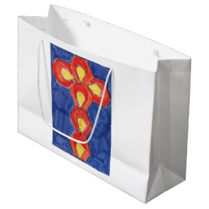 Cross Motif Große Glossbeutel Geschenktüte