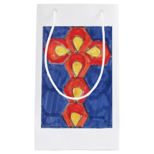 Cross Motif Kleine Glossbeutel Kleine Geschenktüte (Vorderseite)
