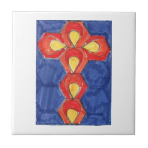 Cross Motif Kleines Foto Tile Fliese