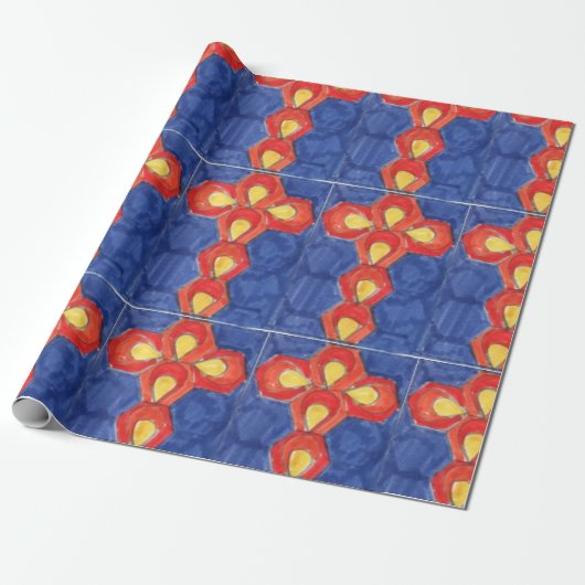 Cross Motif Matte Wrapping Paper Geschenkpapier (Ungerollt)