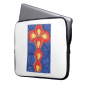 Cross Motif Neoprene Laptop Sleeve (Vorderseite Links)