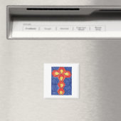 Cross Motif Square Magnet (In Situ (Geschirrspüler))