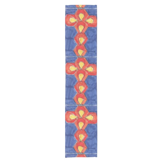 Cross Motif Table Runner Kurzer Tischläufer (Vorderseite)