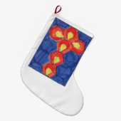 Cross Motif Weihnachtsfest Strumpf Großer Weihnachtsstrumpf (Vorderansicht (hängend))