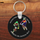 Cross Mountain Bike Club Bicycle Rider Bike Racer Schlüsselanhänger (Vorderseite)