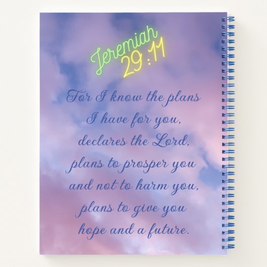 Cross My Heart Notebook Notizblock (Rückseite)