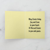 Cross Of Flowers Easter Greeting Card Karte (Innenseite)