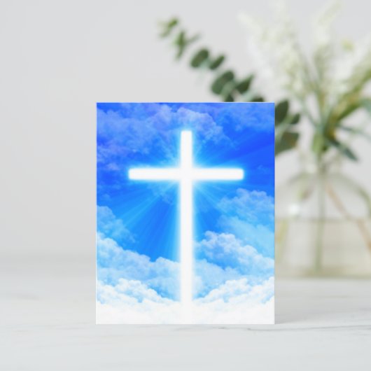 Cross of Light Jesus Christ Customizable Christian (Stehend Vorderseite)