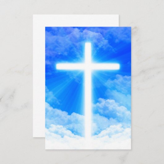 Cross of Light Jesus Christ Customizable Christian (Vorne/Hinten)