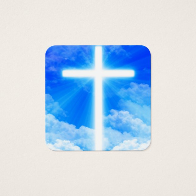 Cross of Light Jesus Christ Customizable Christian (Vorderseite)
