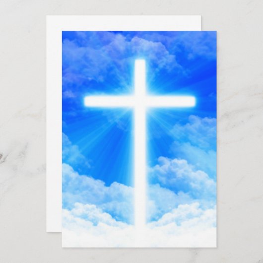 Cross of Light Jesus Christ Customizable Christian (Vorne/Hinten)