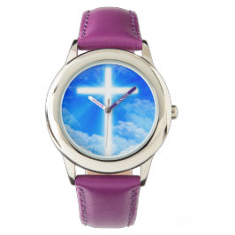 Cross of Light Jesus Christ Customizable Christian Armbanduhr