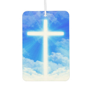 Cross of Light Jesus Christ Customizable Christian Autolufterfrischer
