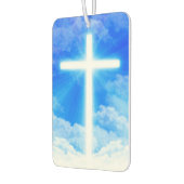 Cross of Light Jesus Christ Customizable Christian Autolufterfrischer (Links)