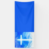 Cross of Light Jesus Christ Customizable Christian Banner (Vertikal)