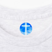 Cross of Light Jesus Christ Customizable Christian Etiketten (Befestigt)