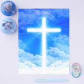 Cross of Light Jesus Christ Customizable Christian Flyer (Einzeln)