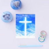Cross of Light Jesus Christ Customizable Christian Flyer (Einzeln)